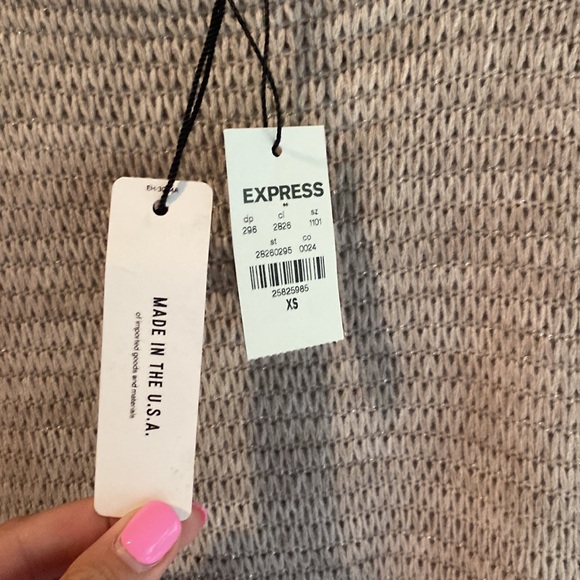 Express tan with subtle sparkle sweater - Picture 3 of 3